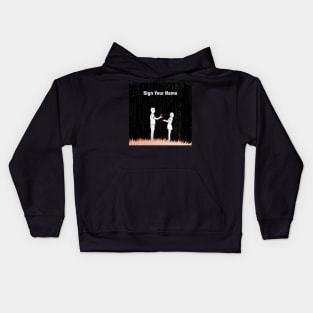 Sign Your Name Kids Hoodie